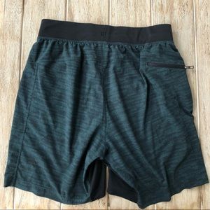 Green and black Lululemon shorts size medium